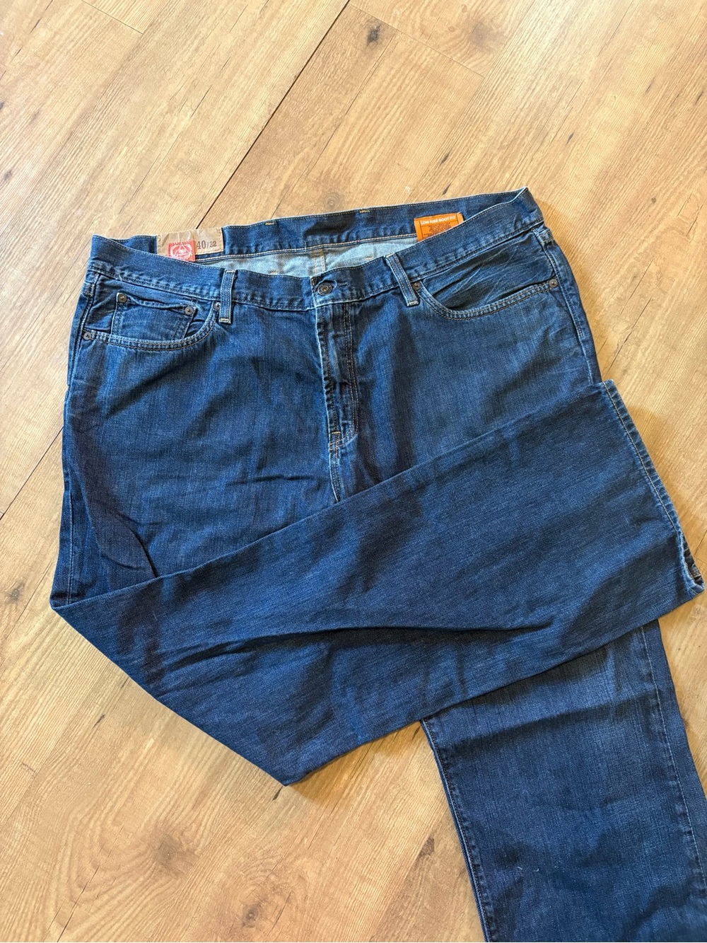 Classic Mens Dark Blue Denim Jeans
